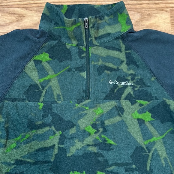 Columbia Boys Half Zip Printed Fleece Jacket - Picture 2 of 4